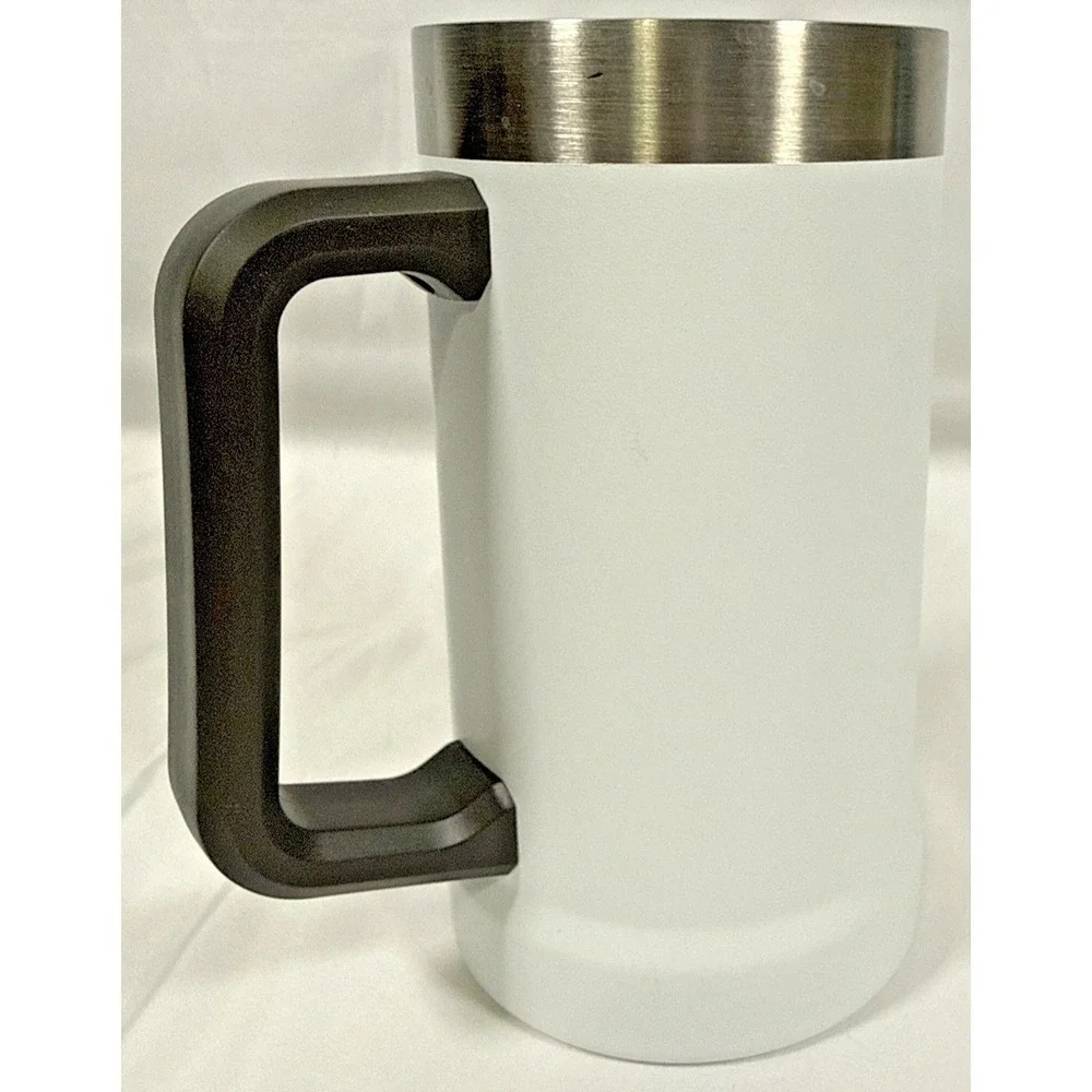Stanley Beer Stein 24oz Polar White Adventure Big Grip Stainless Steel